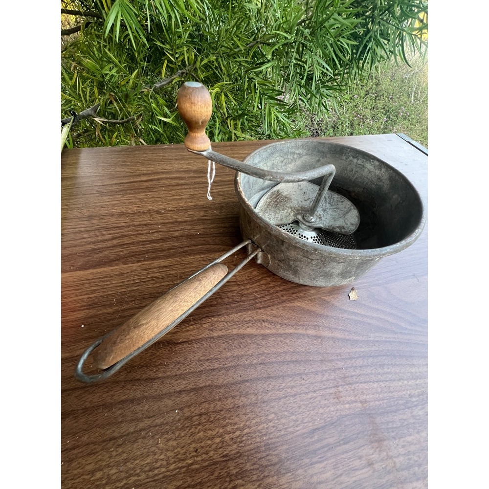 Antique Foley Food Mill Stainless Steel Hand Crank Masher Ricer Minneapolis USA
